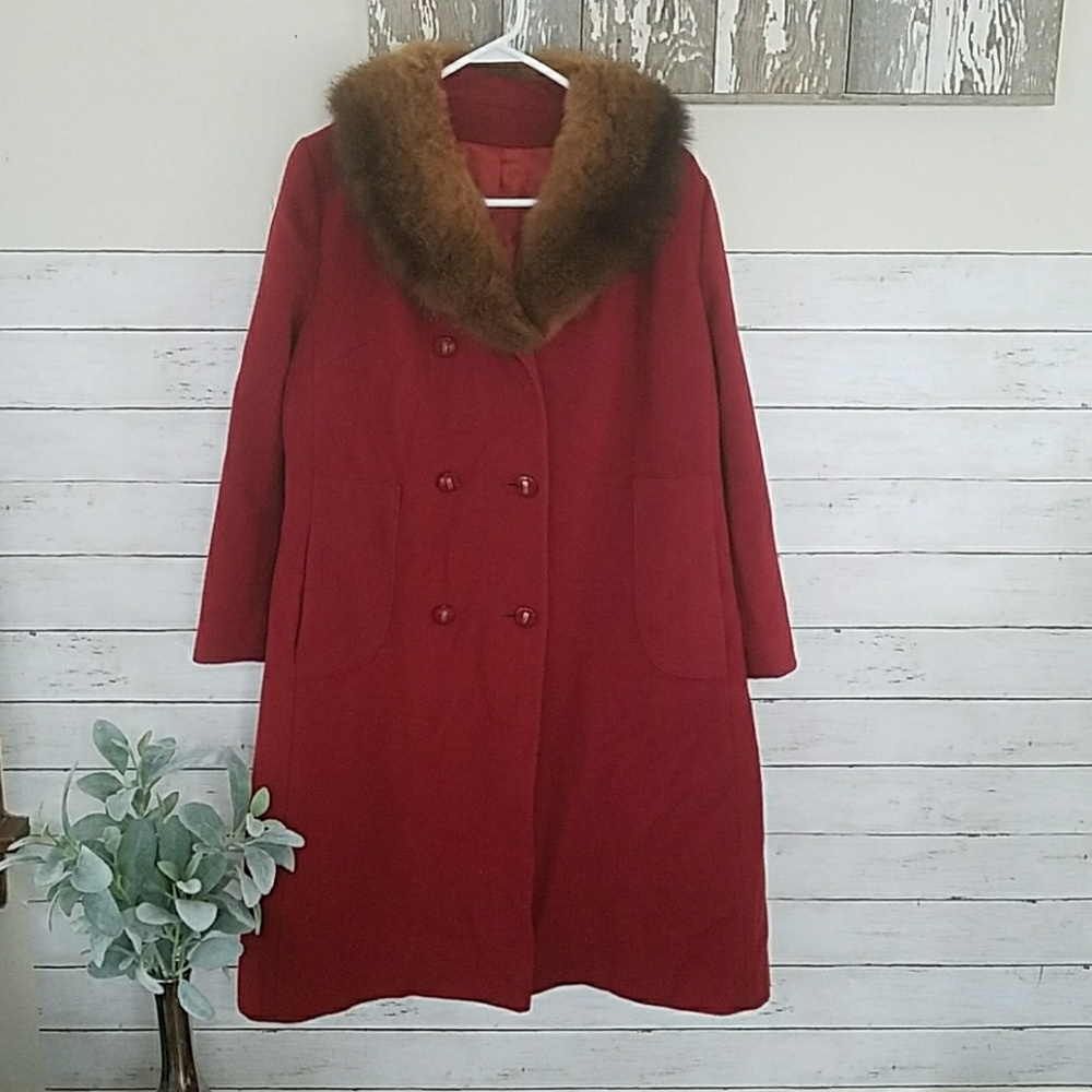💋RARE VINTAGE HOLLY PLUSH PEA COAT💋